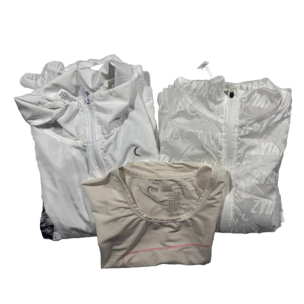 Zyia Active Top Bundle - 2 Lightweight Jackets, 1 Tank Women’s Sz Large